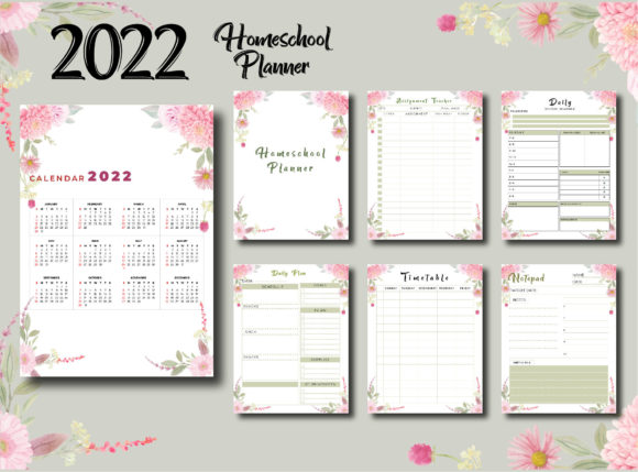 2022 Homeschool Planner KDP Interior: A Comprehensive Guide to Organizing Your Year