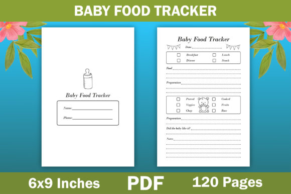 Baby Food Tracker Printable Pages