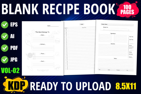 Blank Recipe Book Interior: A Versatile Tool