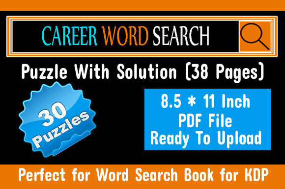 Career Word Search Puzzle for KDP