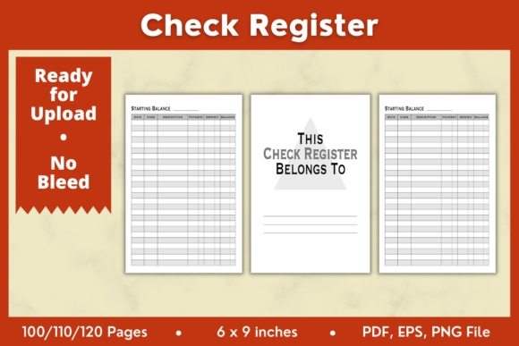 Effortless Check Register KDP Interior 6x9in