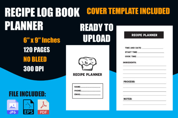 Explore Recipe Log Book Journal V6 Kdp