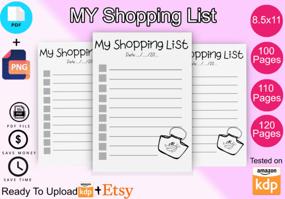 My Shopping List Notebook Kdp Interior: A Practical Solution for Organized Grocery Lists