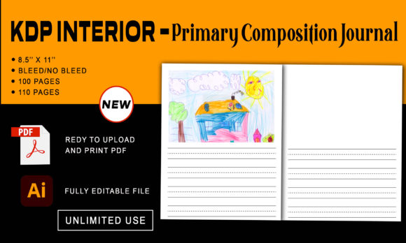 Primary Composition Journal and Notebook: A Comprehensive Guide to Instant PDF Downloads for KDP