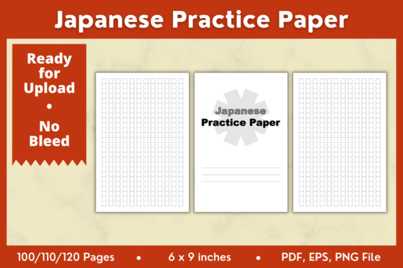 Unlock Your Creativity with Japanese Practice Paper KDP Interior 6x9