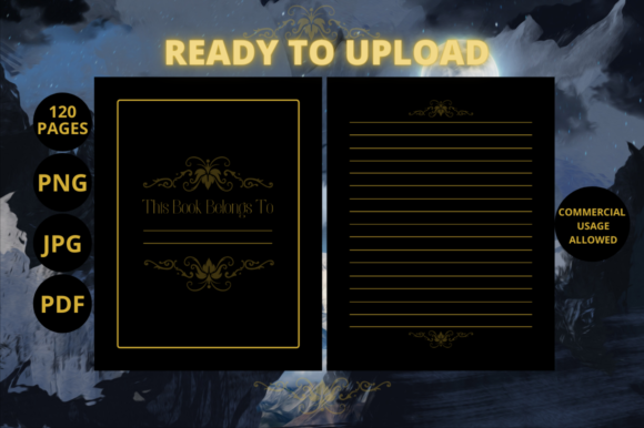 Unlock Your Creativity with the Royal Gold Black Notebook KDP Template