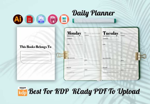 Unlock Your Productivity with 4 Daily,Weekly,Montyly,Days Planner