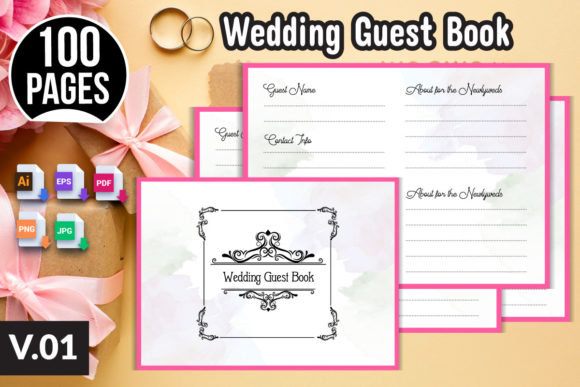 Wedding Guest Book KDP Interior V.01