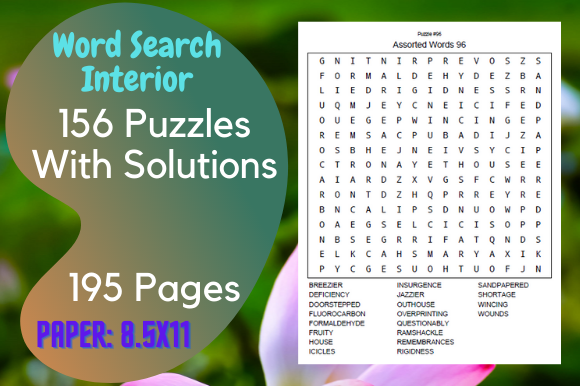 Word Search Puzzle Interior for KDP